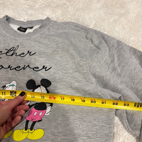 Mickey And Friends Embroidered “Together Forever” Sweatshirt Women’s XL juniors - Picture 5 of 8